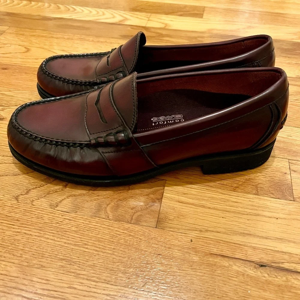 GUC Men's Rockport Comfort DMX Cordovan Brown Penny Loafers Shoes Size 10 M